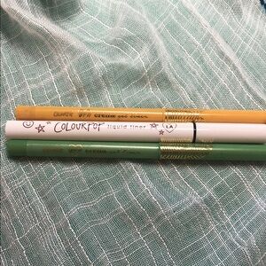 ColourPop Eyeliner Trio - Mustard, Mint and Wine